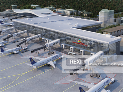 Almaty international airport expansion project installation started